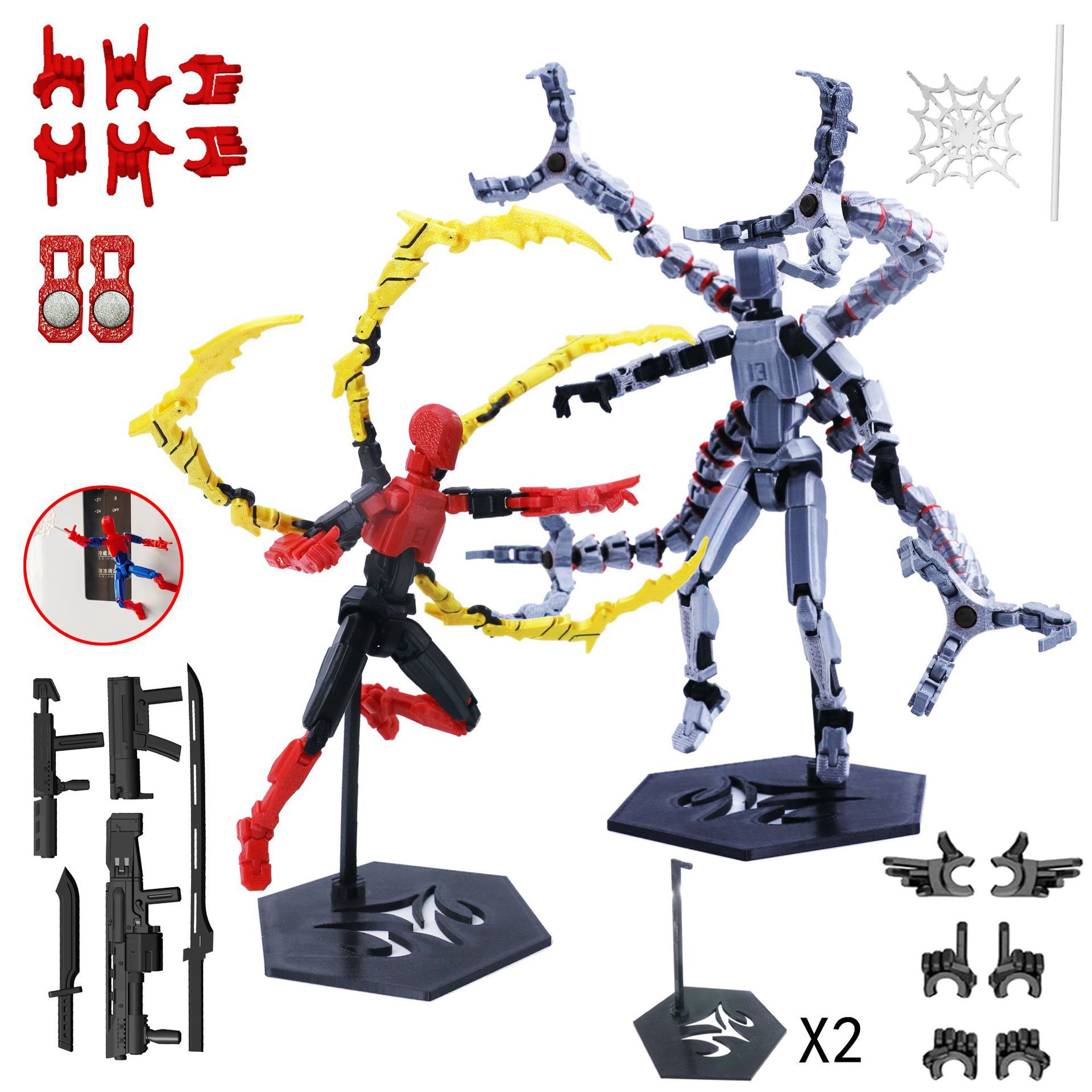 3D Printing Robot - 3d impresso robô modelo brinquedo articulações