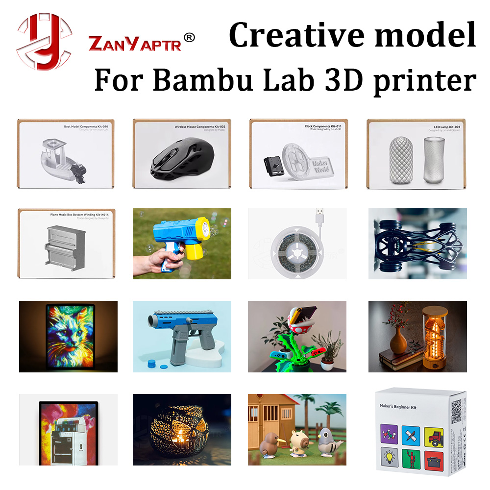 3D Printing Bambu Lab - Componentes Criativos DIY para Bambu Lab: