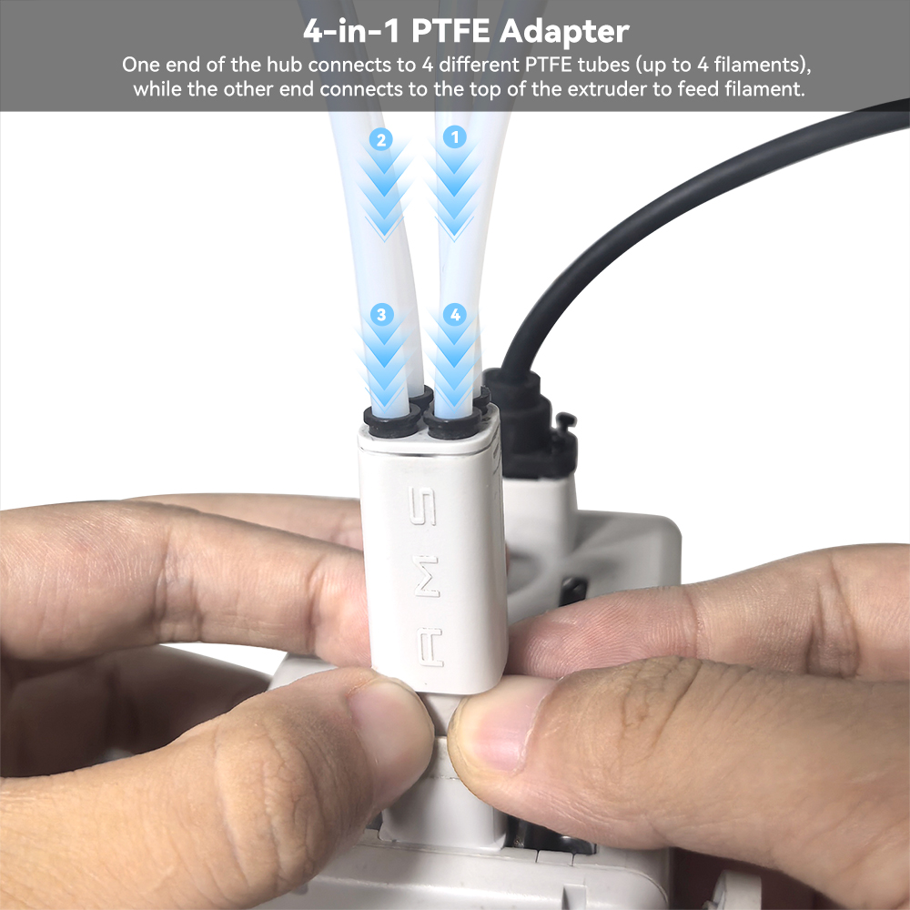3D Printing Bambu Lab - Adaptador PTFE 4 em 1 Aprimorado
