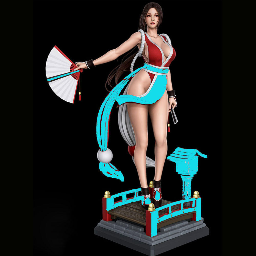 3D Printing Article - Estátua em Resina de Menina Sexy