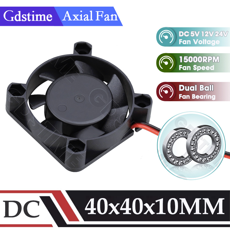 Cooling Fan 40Mm 3D - Ventilador Gdstime 4010 24V 12V 5V