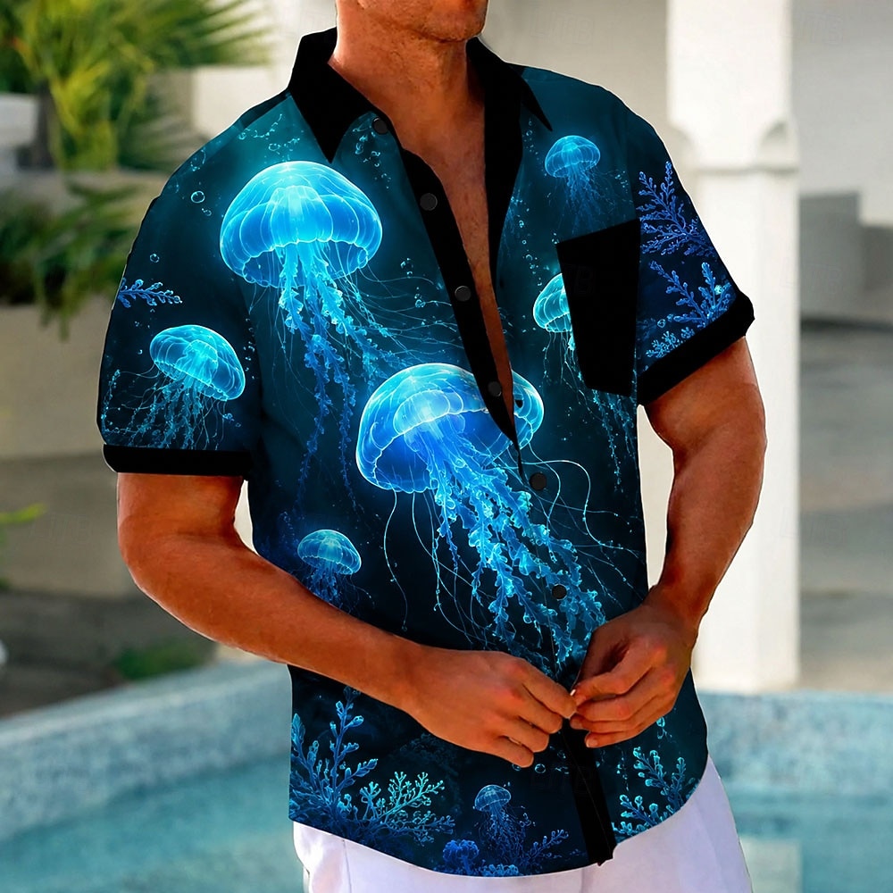 3D Printing Cancer - Camisa Masculina de Manga Curta com