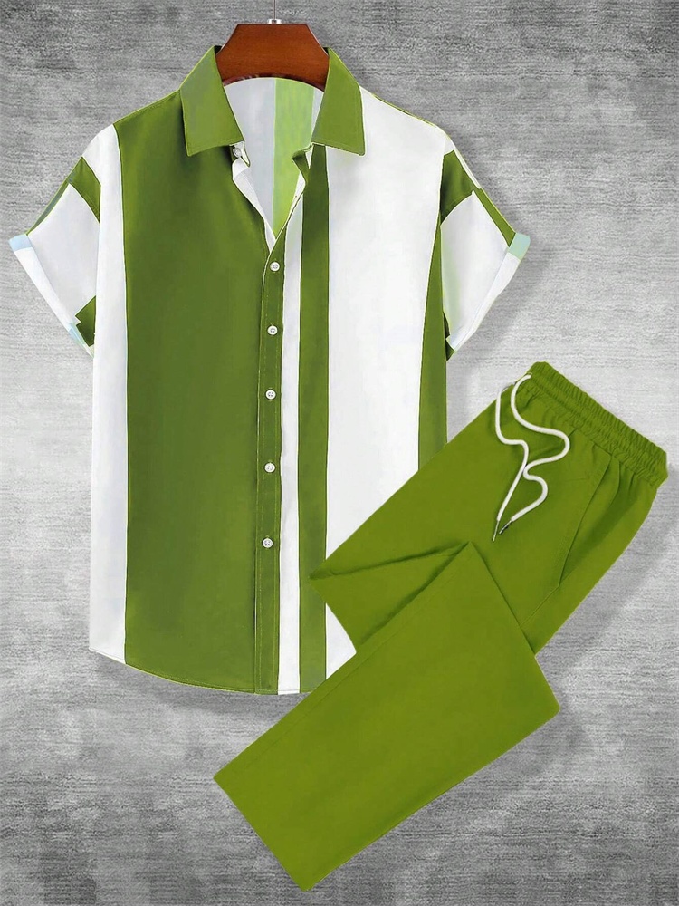 3D Printing Cancer - Conjunto de camisa de outono masculina