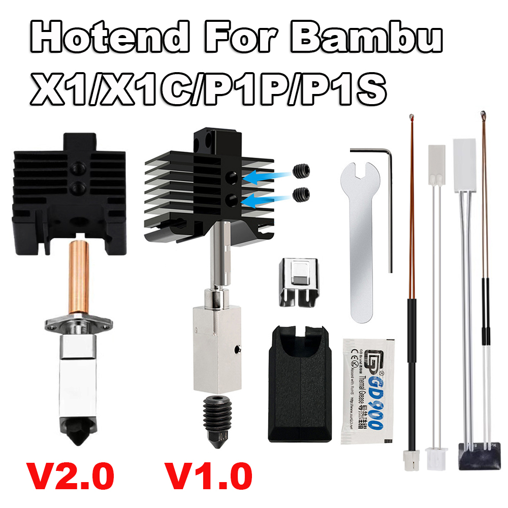 3D Printing X1 Carbon - Impressora 3d atualizada hotend para bambu
