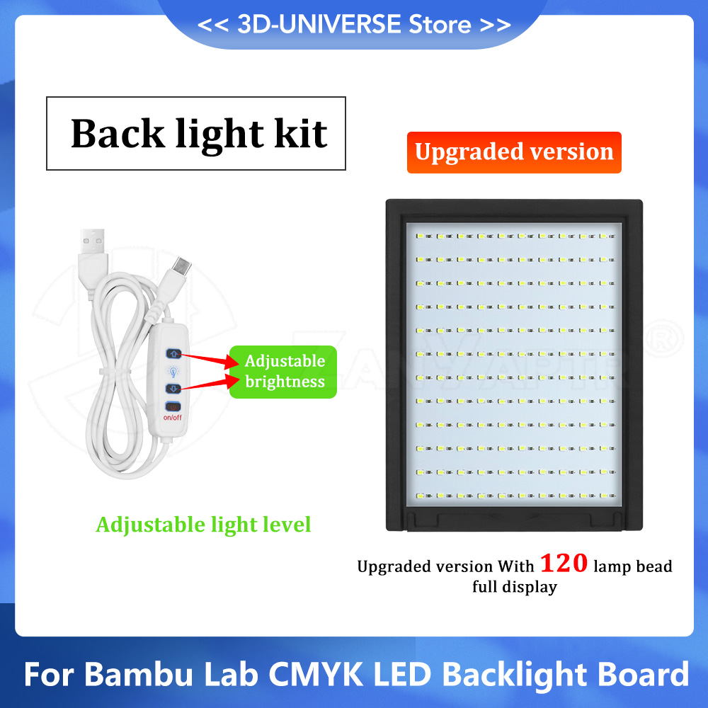 3D Printing Bambu Lab - Novo painel led atualizado cmyk placa