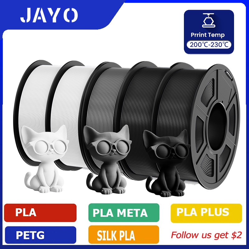 3D Printing Nylon - Jayo 5 rolos pla/pla plus/petg/abs/tpu/pla meta/playg/HS-PLA