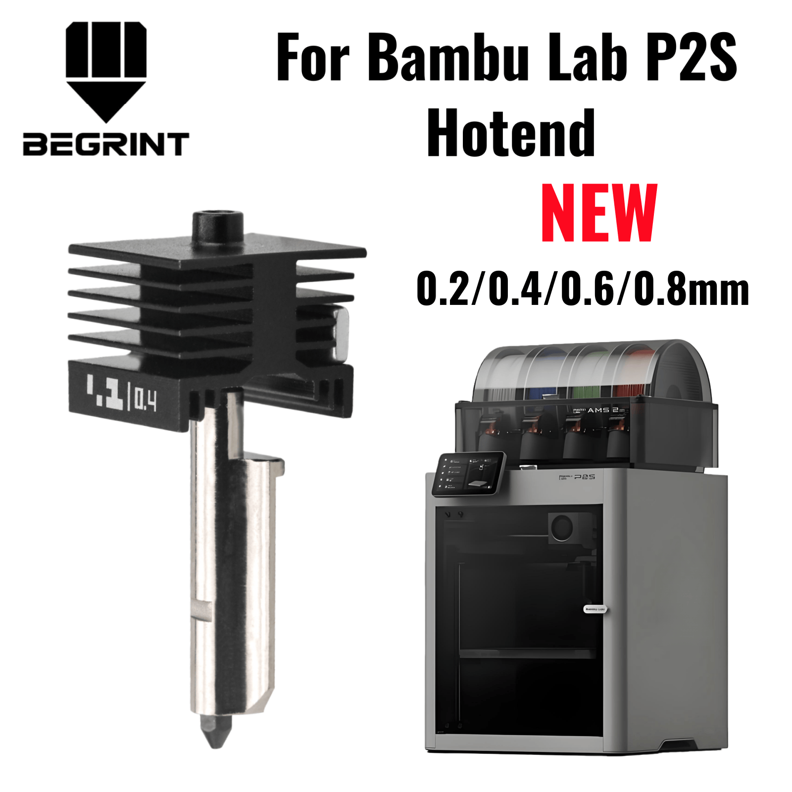 3D Printing Bambu Lab - Bico de Aço Temperado para Hotend