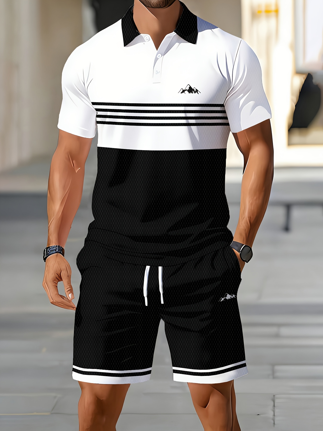 3D Printing Design - Conjunto de Camisa Polo Masculina Verão