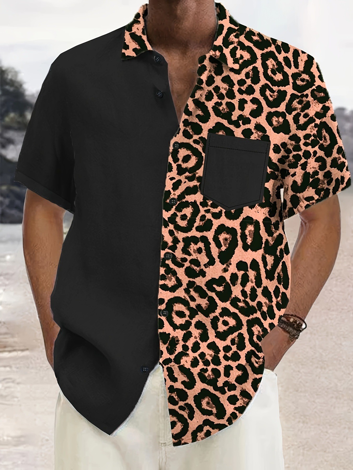 Camisa Masculina Casual de Man - 3D Printing Cancer avaliação e preço