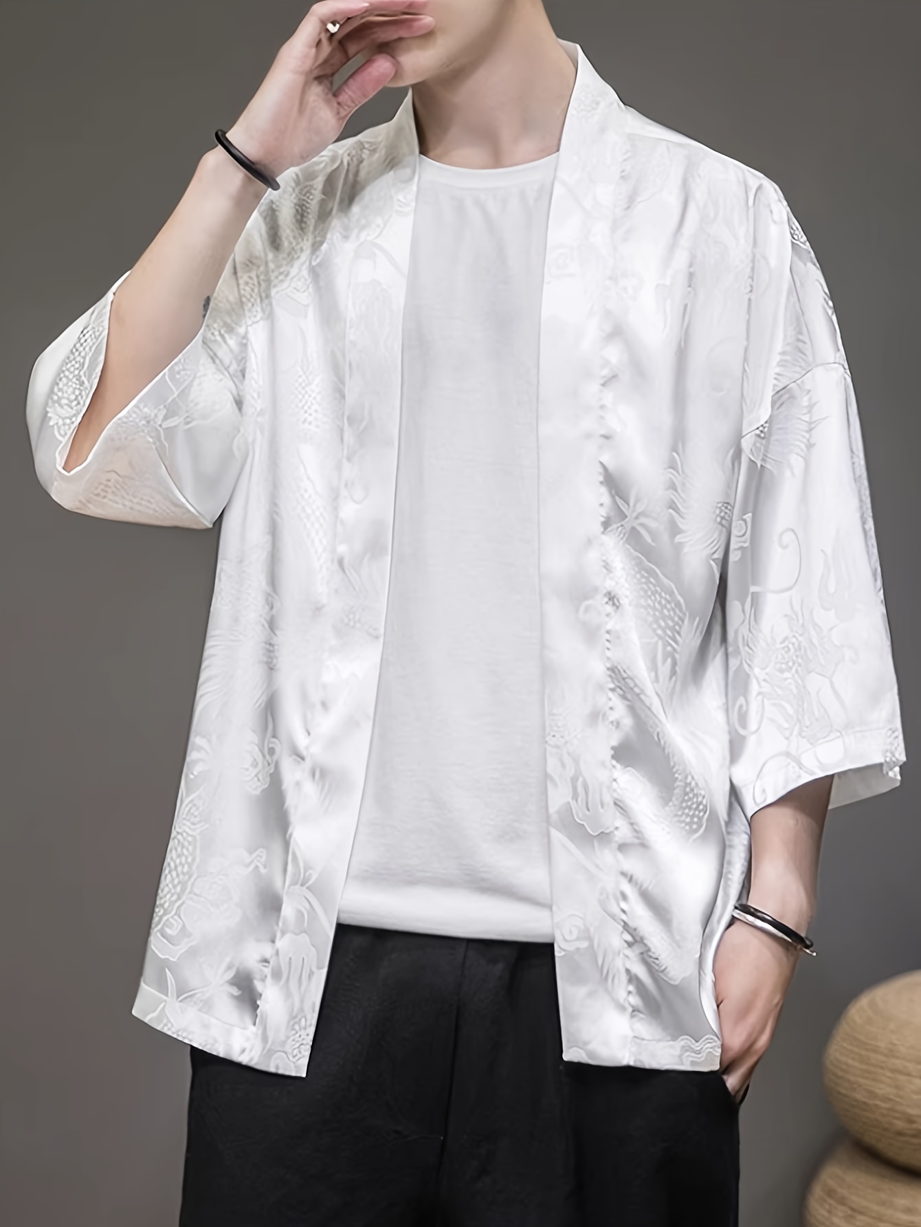 Kimono Masculino de Verão 2026 - 3D Printing Design avaliação e preço