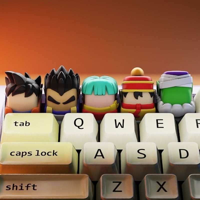 Novos keycaps de anime, keycap - 3D Printing Keyboard Keys avaliação e preço