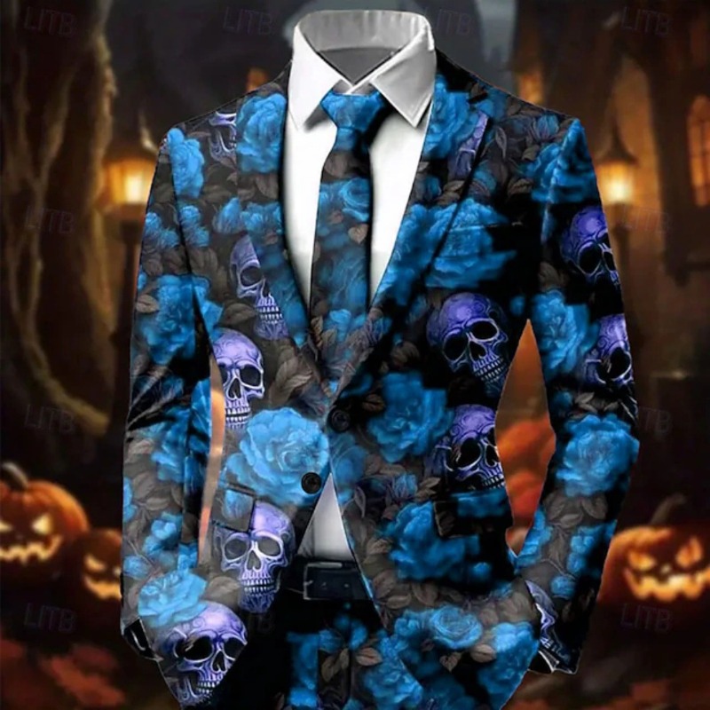 Blazer Masculino Gótico com Es - 3D Printing Cancer avaliação e preço
