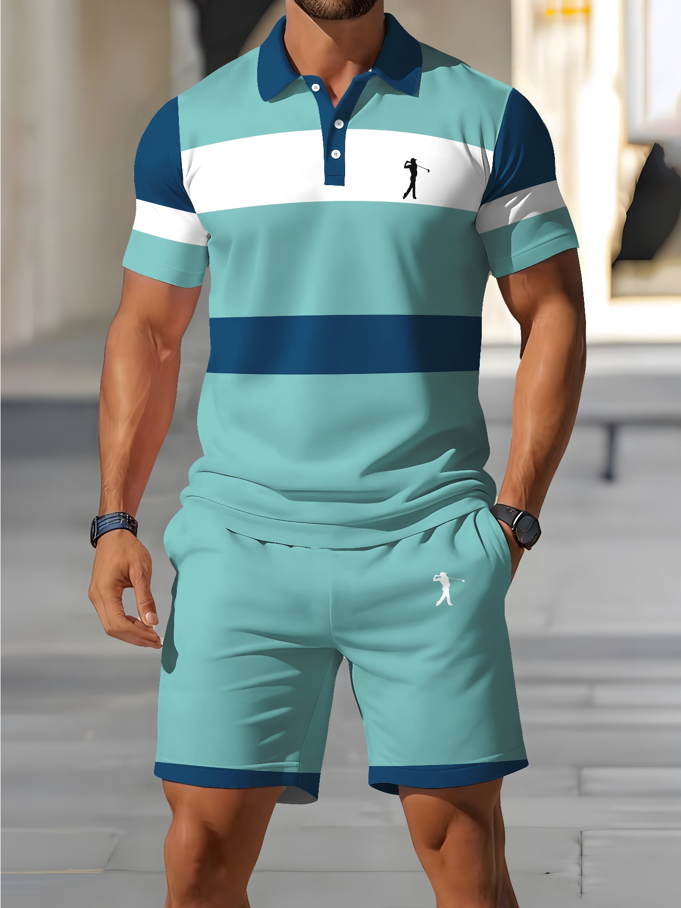 Conjunto de Camisa Polo Mascul - 3D Printing Design avaliação e preço
