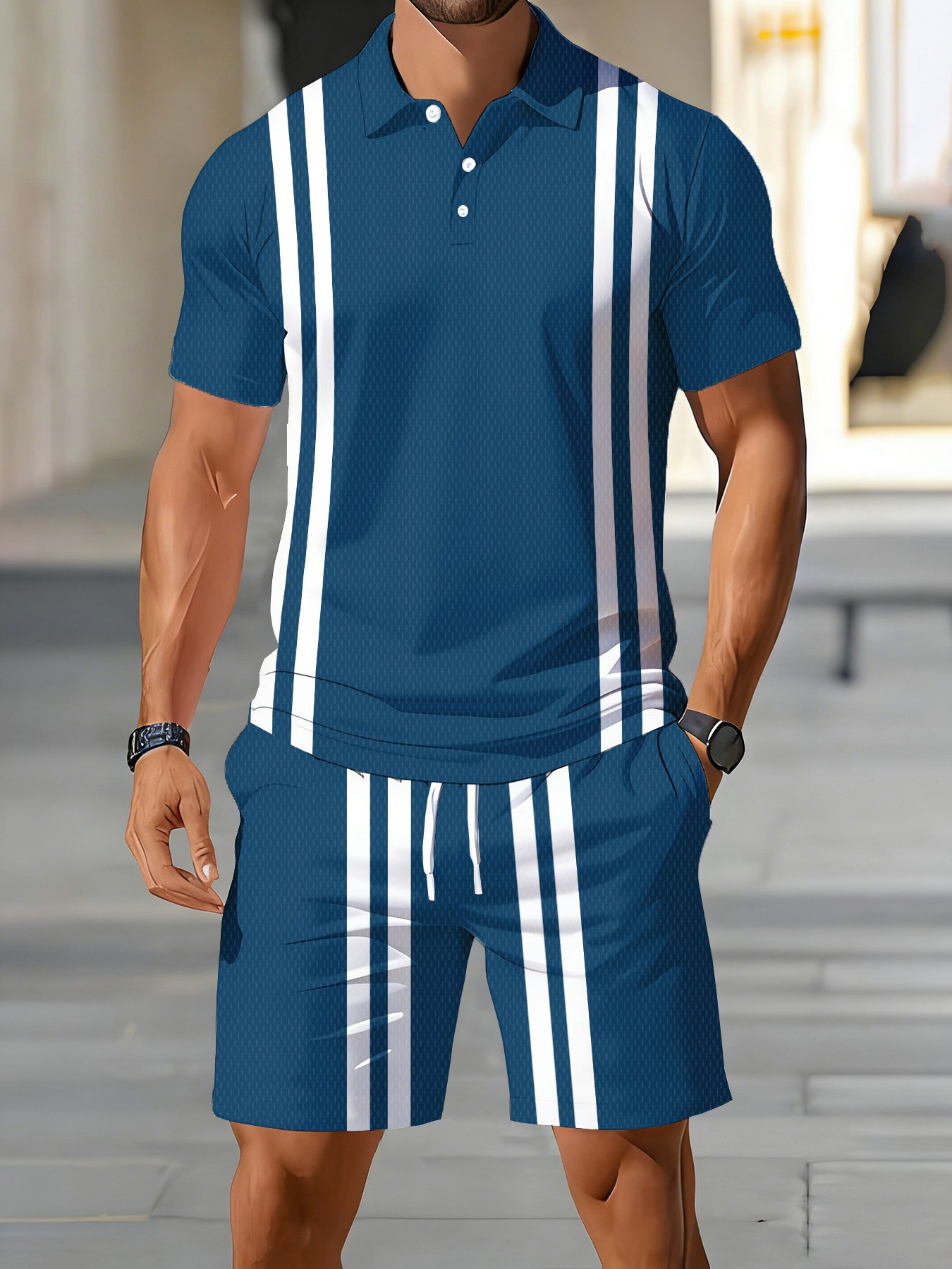 Conjunto de Camisa Polo Mascul - 3D Printing Design avaliação e preço