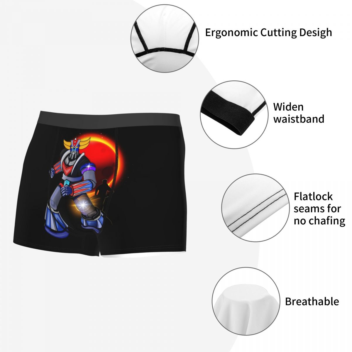 Goldorak Grendizer Boxer Short - 3D Printing Robot avaliação e preço